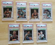 1987 FLEER MILWAUKEE BUCKS PSA TEAM SET 7 CARDS Cummings Sikma Pierce Moncrieff