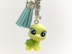 Littlest Pet Shop Schlüsselanhänger LPS Shellston Greenley Schildkröte Mini Handarbeit Key Fob - Bild 1 von 5