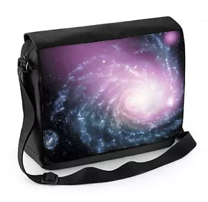 Spiral Galaxy Laptop Messenger Bag - Space Astronomy Physics