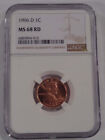 1996 D Lincoln Cent NGC MS68RD
