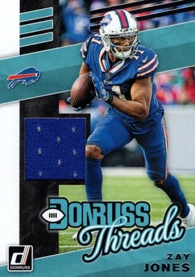 2019 Donruss Threads #35 Zay Jones - FB - Image 1 of 2