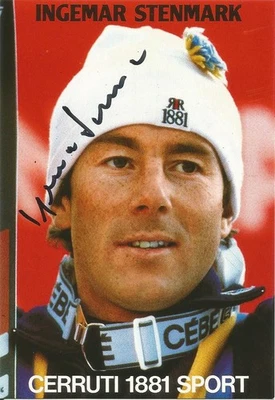 INGEMAR STENMARK  ( SWE ) - SKIALPIN; Olympia; Weltmeister; Originalautogramm - Bild 1 von 2