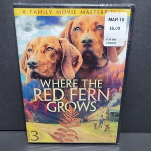 Where the Red Fern Grows (DVD + 3 Bonus Films) Family Movies - NEW & SEALED - Picture 1 of 2