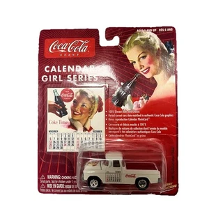Johnny Lightning Coca-Cola Calendar Girl Series ’55 Chevy Cameo Pickup #9 - Picture 1 of 14