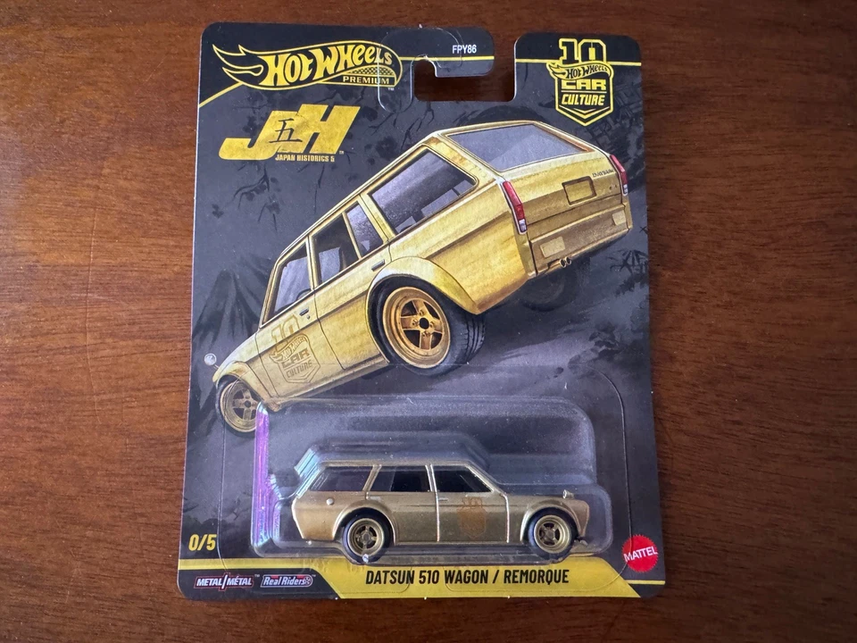 2026 Hot Wheels Japan Historics 5 Datsun 510 Wagon Remorque 0/5 Chase JFK14 USA