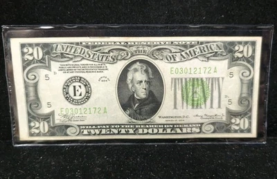 1934 Series $20 Bill Federal Reserve Note AU/UNC 851a - Image 1 of 3