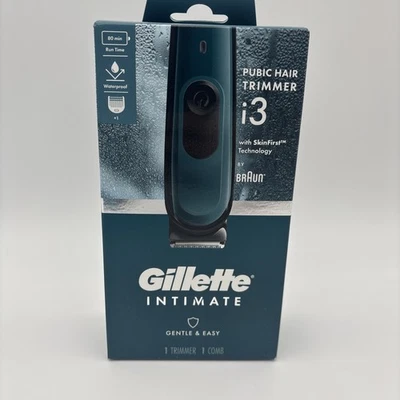 Gillette Braun Intimate i3 Pubic Hair Cordless Trimmer W/ Sensitive Comb NEW - Image 1 of 3