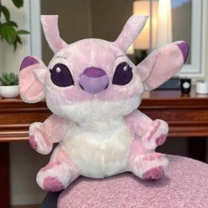 "Felpa Lilo & Stitch Angel novia koala corazón rosa guardería 9"" de los parques de Disney" - Imagen 1 de 14