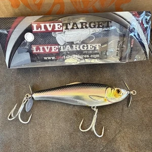 NIB Rare live target blueback herring topwater lure double prop discontinued - Picture 1 of 10