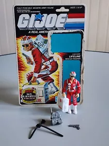 Vintage GI Joe Lifeline V1 Complete with Full Cardback ARAH 1986 - Picture 1 of 12