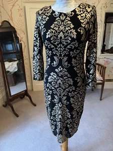Black And Gold Cocktail Dress 8 - Picture 1 of 12
