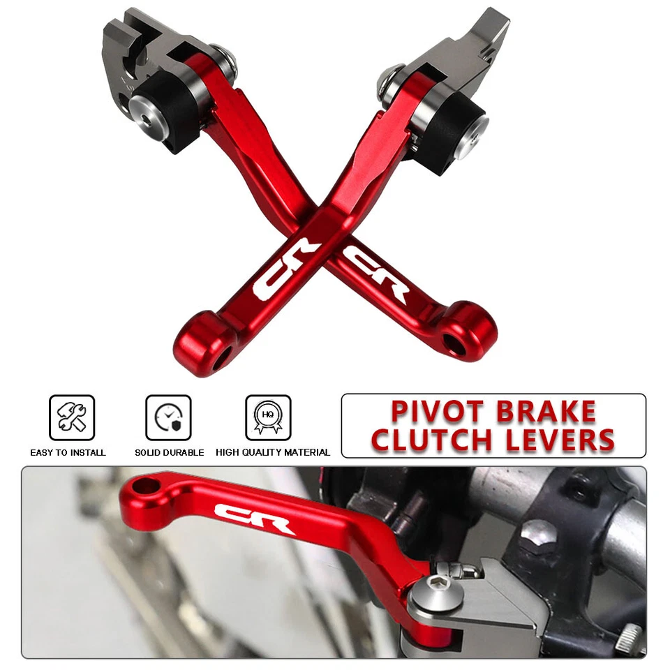 Pivot Brake Clutch Levers FOR HONDA CR80R CR85R 1998-2007 CR125R CR250R 1992-03 - Image 1 of 4