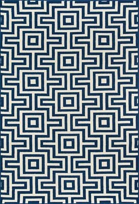 Momeni 地毯,Baja 系列当代室内和室外小地毯,易于使用 — 第 1/4 张图片