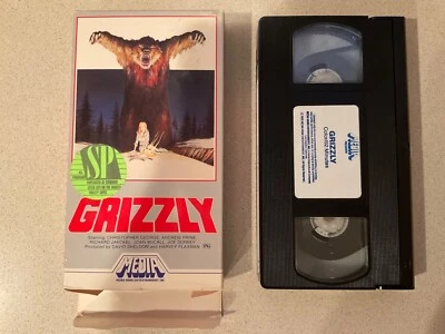 Grizzly (VHS, 1985, Media Full Flap) Christopher George, Andrew Prine - Image 1 of 3