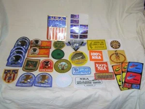 Vntg Lot of NRA Fishing Wildlife Hunting Patches 10pc & Stickers 38pc Never Used - Picture 1 of 1