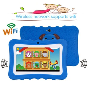 7" Kids Tablet PC Android 6.0 Quad Core 512MB+8GB Wifi Dual Cameras Bundle Case - Picture 1 of 9