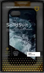 Coque téléphone Rhinoshield Solidsuit qualité militaire résistante aux chocs iPhone 7/8 - Photo 1 sur 4