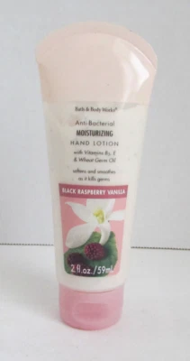 VINTAGE Bath & Body Works Black Raspberry Vanilla Moisturizing Hand Lotion 2 oz - Image 1 of 2