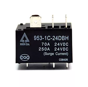 20 Stück Hsin Da Auto Leistungsrelais 953-1C-24DBH SPDT (1C) Spule = 24VDC Last = 70A @24VDC - Bild 1 von 8