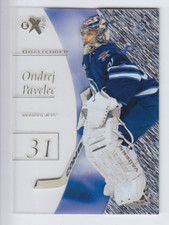 2012-13 FLEER ULTRA RETRO ONDREJ PAVELEC 2001 eX ESSENTIAL CREDENTIALS EX23 Jets