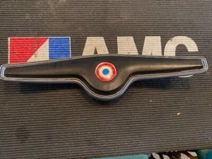 68-74 AMC AMX/jAVELIN OEM STEERING WHEEL BLACK HORN INSERT - Picture 1 of 6