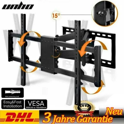 UNHO TV Wandhalterung schwenkbar TV Wandhalter 60 65 75 85Zoll für Sony LG Samsung