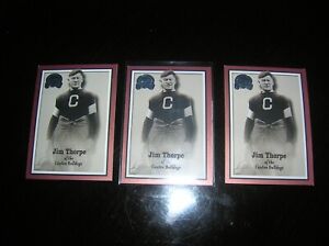 2000 Fleer Greats of the Game - Lot of 3 - #81 Jim Thorpe - Canton - Olympics