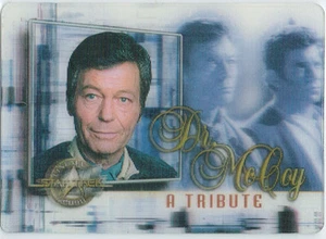 STAR TREK CINEMA 2000 DR MCCOY TRIBUTE CARD M4 - Picture 1 of 1