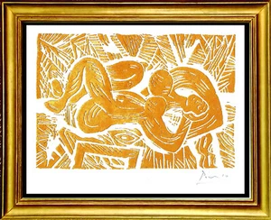 Picasso “Reclining Gold Nude" Hand Signed and Numbered Ltd Ed Print (unframed) - Picture 1 of 2