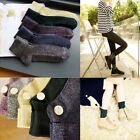 One size Fashion Winter Warmer Non-slip Flanging Socks Stockings Cotton