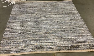 NATURAL / BLUE 6' X 6' Square Flaw in Rug, Reduced Price 1172666994 CAP351A-6SQ - Picture 1 of 3