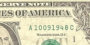 Birthday/Anniversary Note - A10091948C - October 09, 1948 or September 10, 1948 - Picture 1 of 3