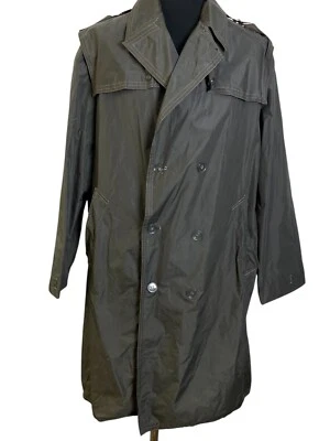 Men's Vintage gray raincoat/slicker by Welton Rainwear | wardrobe basic | Size L - Image 1 of 4