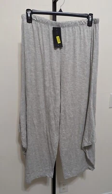 Pantalones para mujer Bryn Walker gris/crema hamish drapeados pierna tejido corto elástico XL $158 Foto 1 de 4