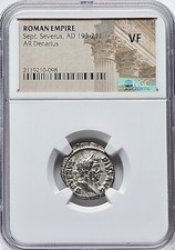 Rome 193-211 AD Septimius Severus AR Denarius Silver NGC VF Very Fine