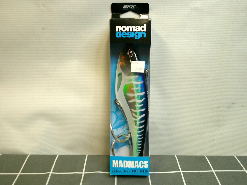 Nomad Madmacs 200 Trolling Bait - Spanish mackerel MADMACS200-SM) 8"-12 oz.