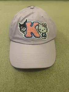 HELLO KITTY Kuromi Purple Embroidered Adjustable Baseball Hat NWT - Picture 1 of 7