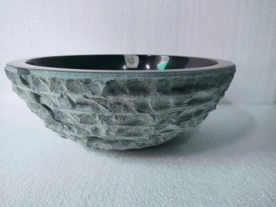 Fregadero de mármol negro - Fregadero hecho a mano - Fregadero de piedra natural - Fregaderos Foto 1 de 4