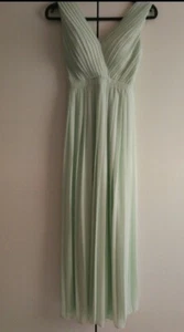 Abendkleid, Brautjungfernkleid, Festkleid, Hochzeit lang, Mint grün, Gr. S, Eva - Bild 1 von 4