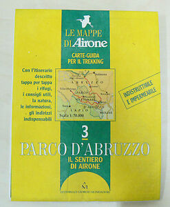 Mappa e Guida Parco Nazionale D'Abruzzo indistruttibile e impermeabile offerta !