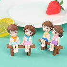 Mini Stool Couples Dolls Fairy Garden Miniatures Decor Dollhouse Action Figures+