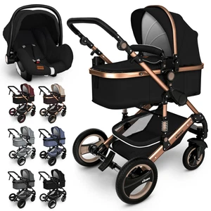 Cochecito combinado KIDUKU® 3 en 1 cochecito de viaje incl. cochecito plegable - Imagen 1 de 81