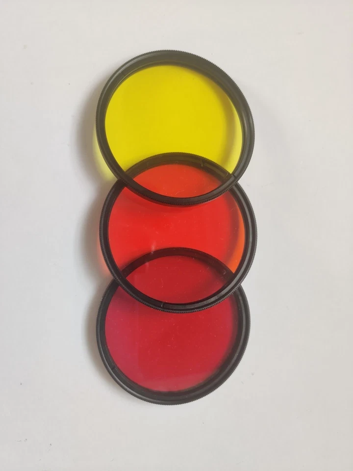 67mm Colour Camera Filter Set Red Orange Yellow For SLR Lens 67mm Threaded - Image 1 of 4