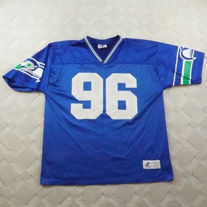 Vintage Cortez Kennedy #96 Logo Athletic Seattle Seahawks Jersey Mens Large - Picture 1 of 16