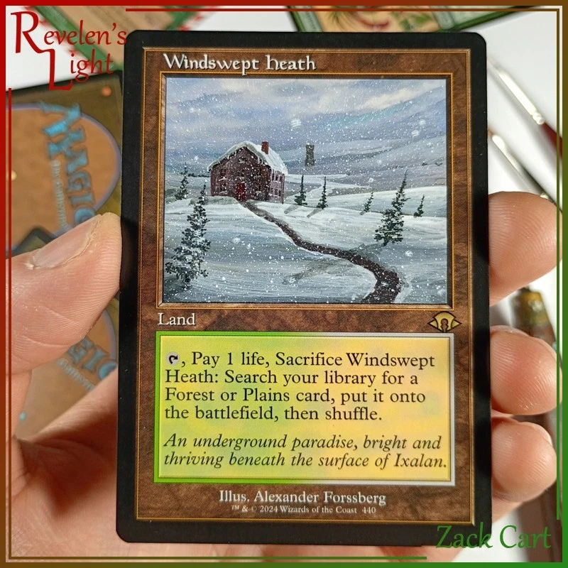 Arte alterado Windswept Heath - Pintado a mano Magic The Gathering Alter - Magia - Navidad Foto 1 de 1