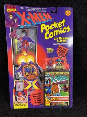 Toy Biz Marvel X-Men Pocket Comics Jet Hanger Juego 1994 Magneto y Cíclope Foto 1 de 4