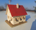 HOLZ FERTIG MODELL SIEDLUNG EINFAMILIEN HAUS VINTAGE 50er SPUR H0 FALLER KIBRI ?
