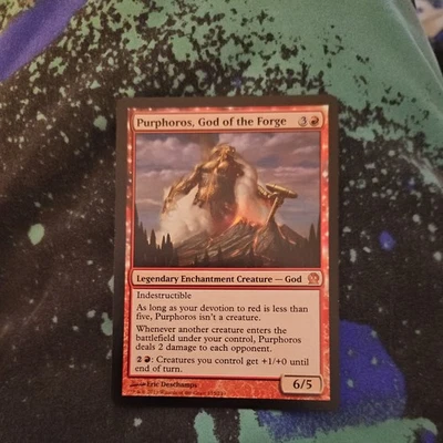 MTG Purphoros god of the Forge  Mythic Rare Theros - Image 1 of 2
