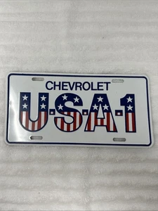 New Chevrolet USA-1 Booster License Plate United States Chevy Dealer USA1 - Picture 1 of 7