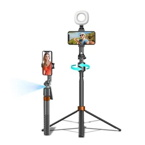 Auto Face Tracking Phone Holder, 360° Rotation Phone Tripod with Wireless Rem... - Picture 1 of 8